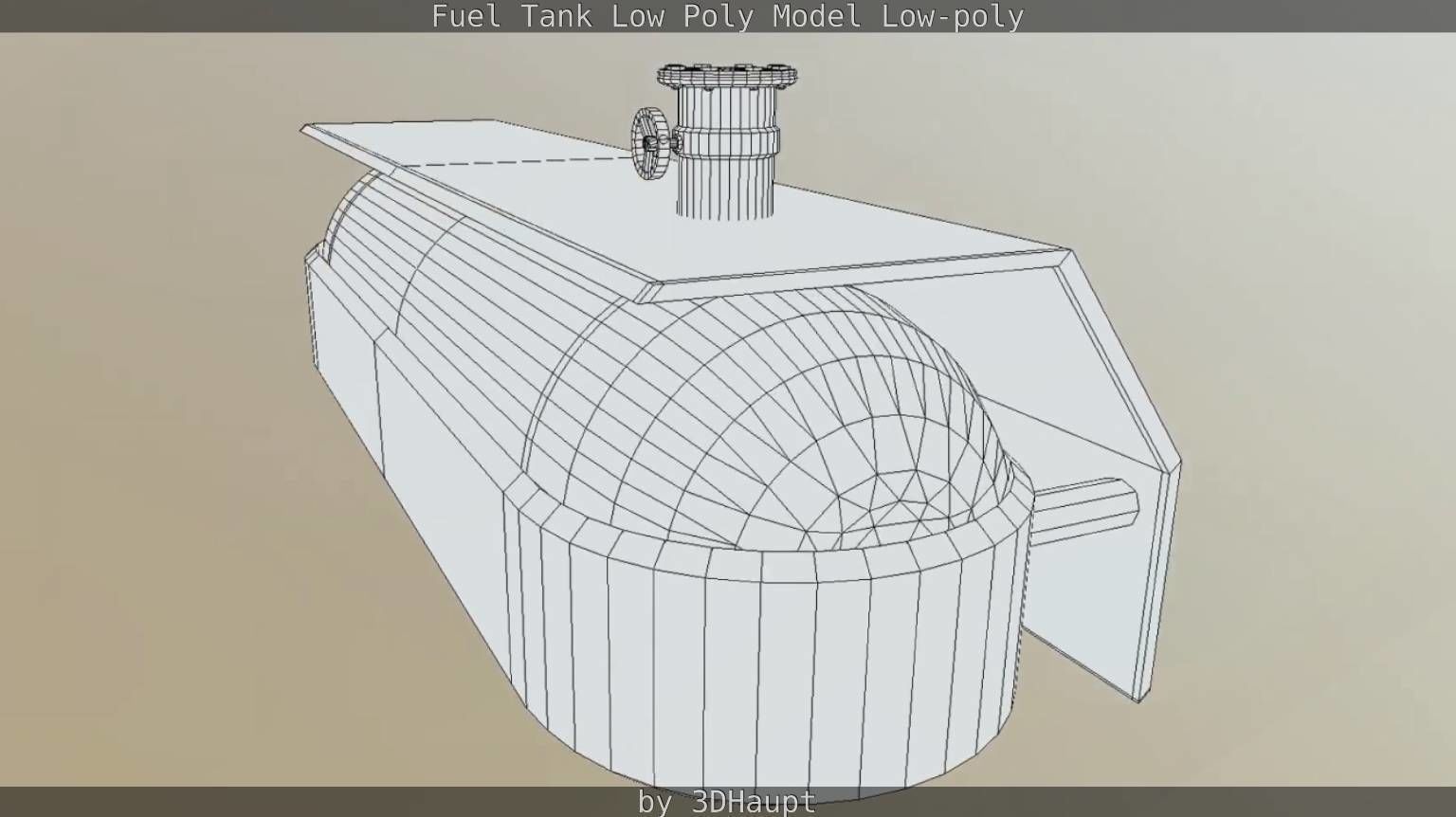 Fuel Tank Low Poly Model Low-poly 3D model_51