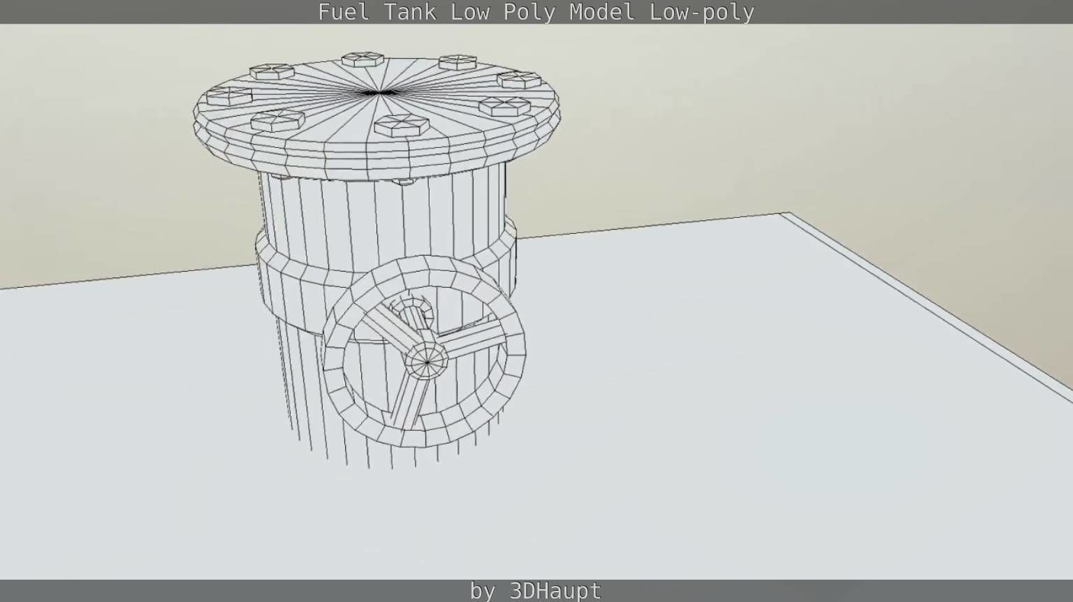Fuel Tank Low Poly Model Low-poly 3D model_33