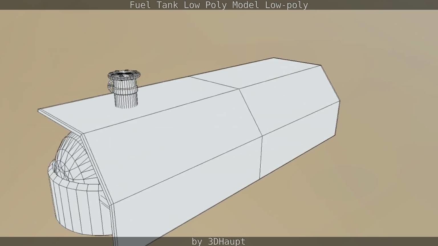 Fuel Tank Low Poly Model Low-poly 3D model_23