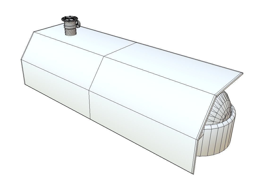 Fuel Tank Low Poly Model Low-poly 3D model_4