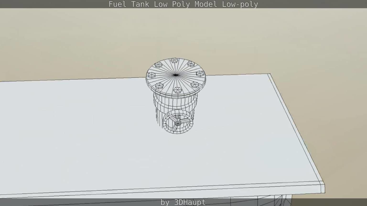 Fuel Tank Low Poly Model Low-poly 3D model_45