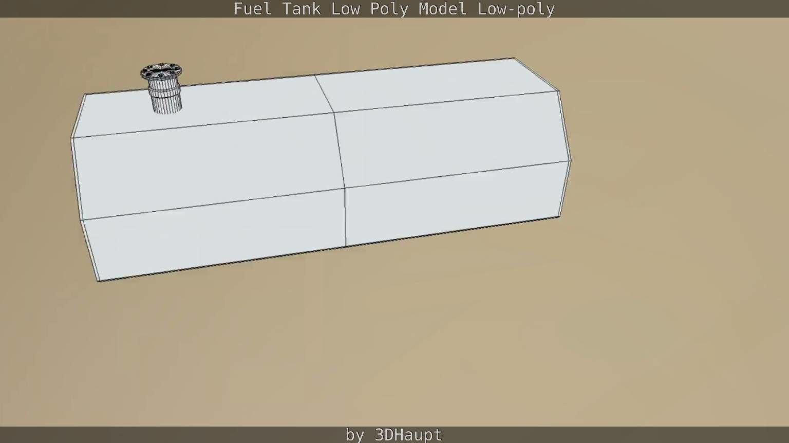 Fuel Tank Low Poly Model Low-poly 3D model_56