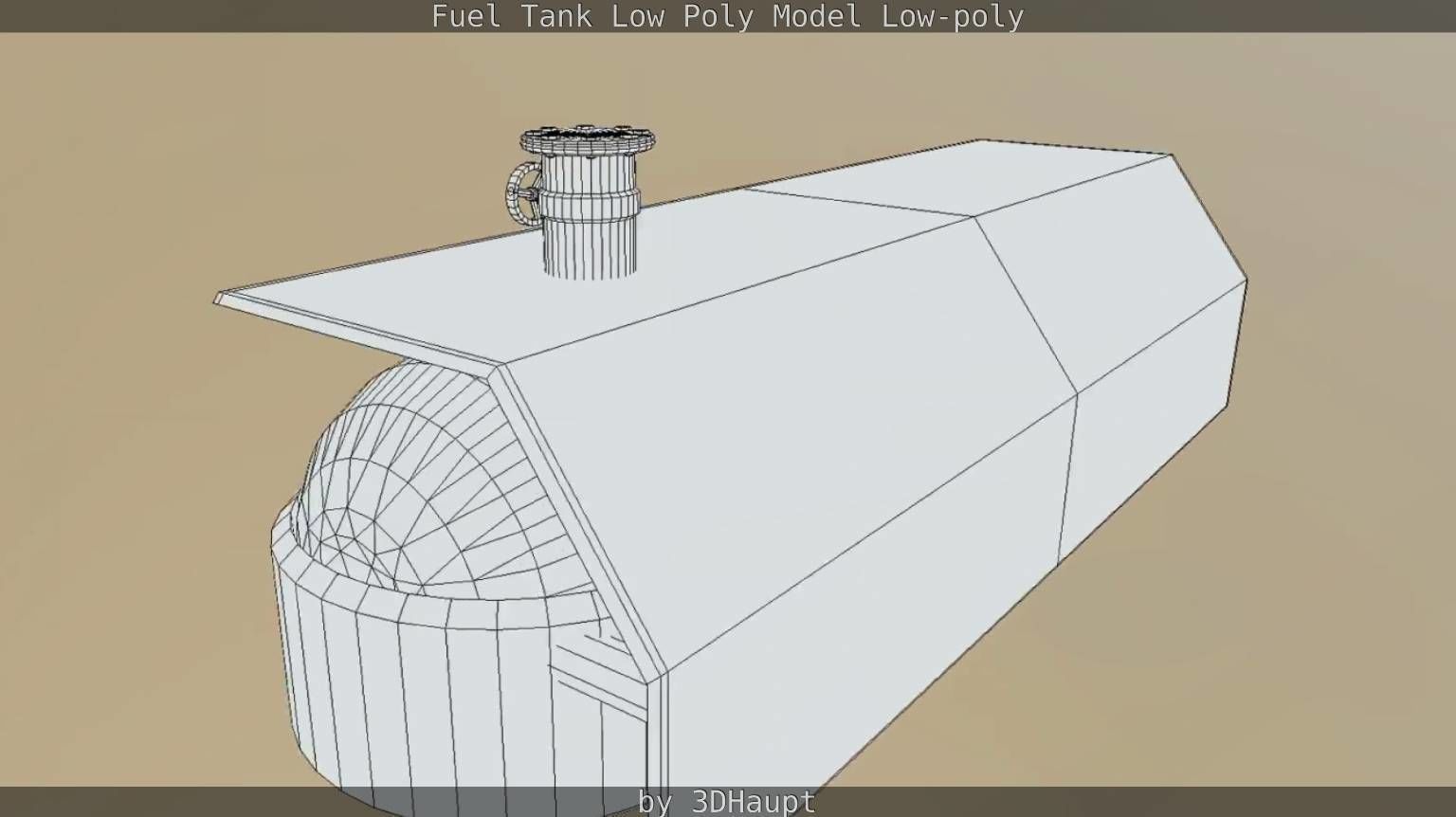 Fuel Tank Low Poly Model Low-poly 3D model_24