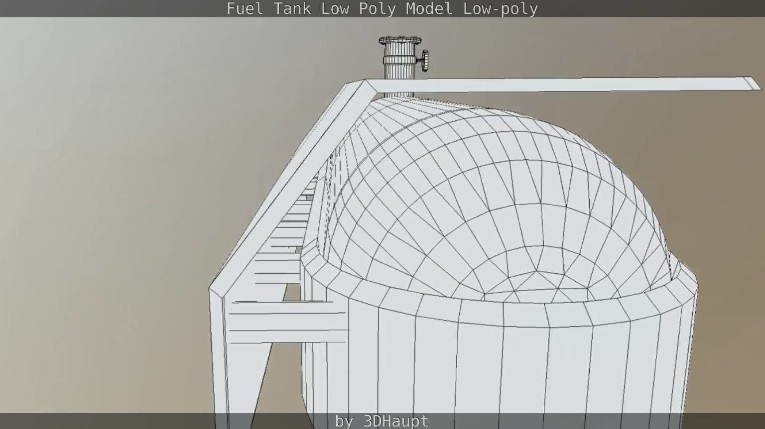 Fuel Tank Low Poly Model Low-poly 3D model_14