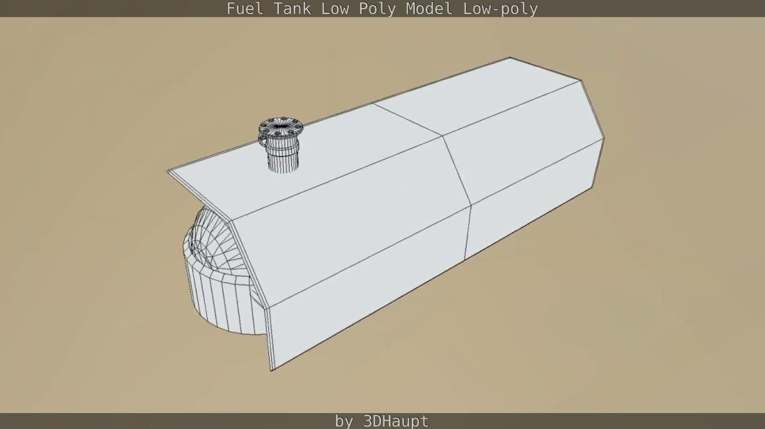Fuel Tank Low Poly Model Low-poly 3D model_57
