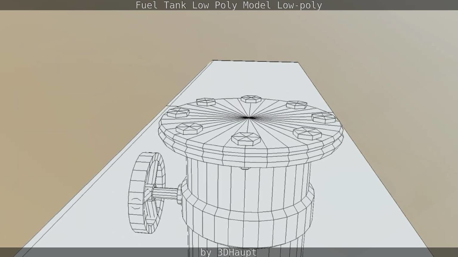 Fuel Tank Low Poly Model Low-poly 3D model_38