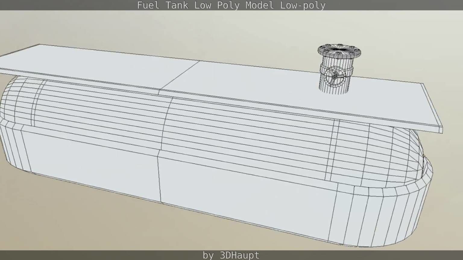 Fuel Tank Low Poly Model Low-poly 3D model_8