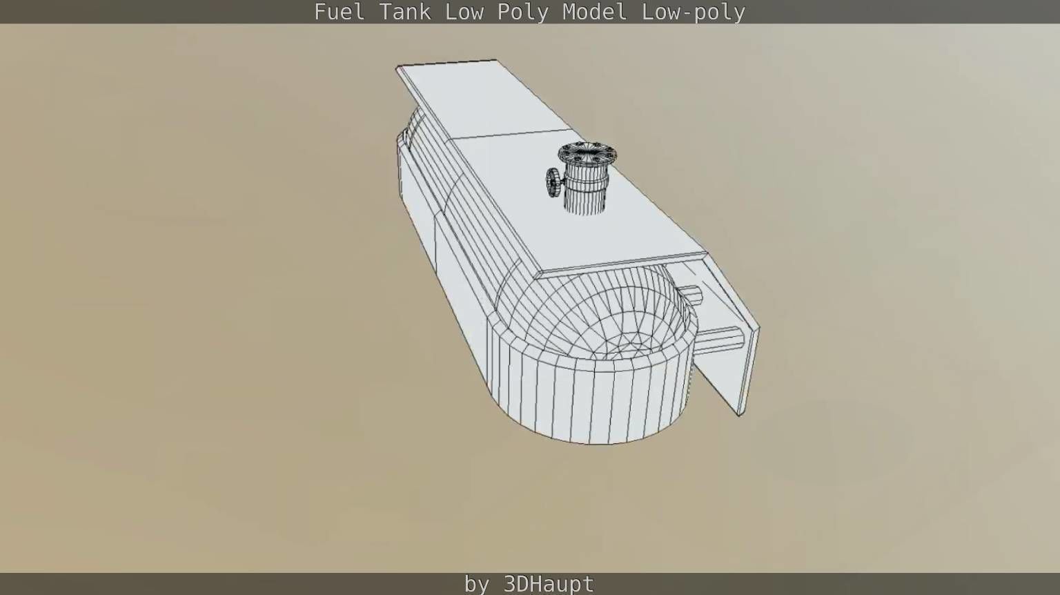Fuel Tank Low Poly Model Low-poly 3D model_58