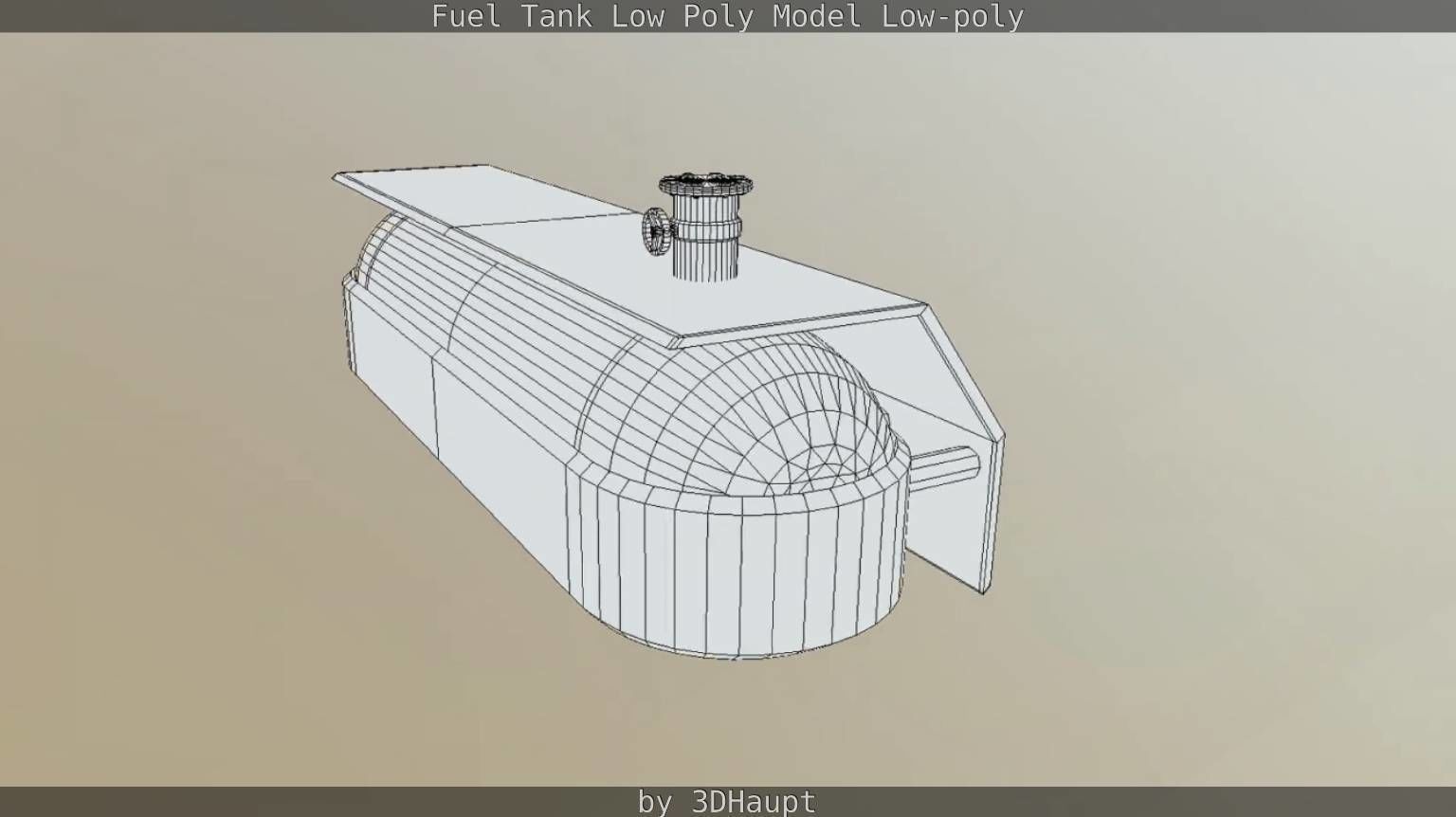 Fuel Tank Low Poly Model Low-poly 3D model_52