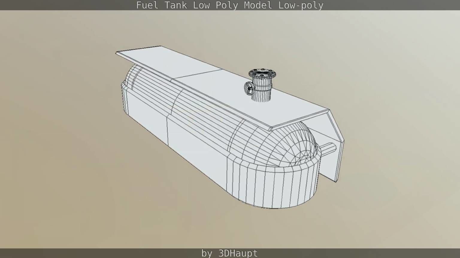 Fuel Tank Low Poly Model Low-poly 3D model_63