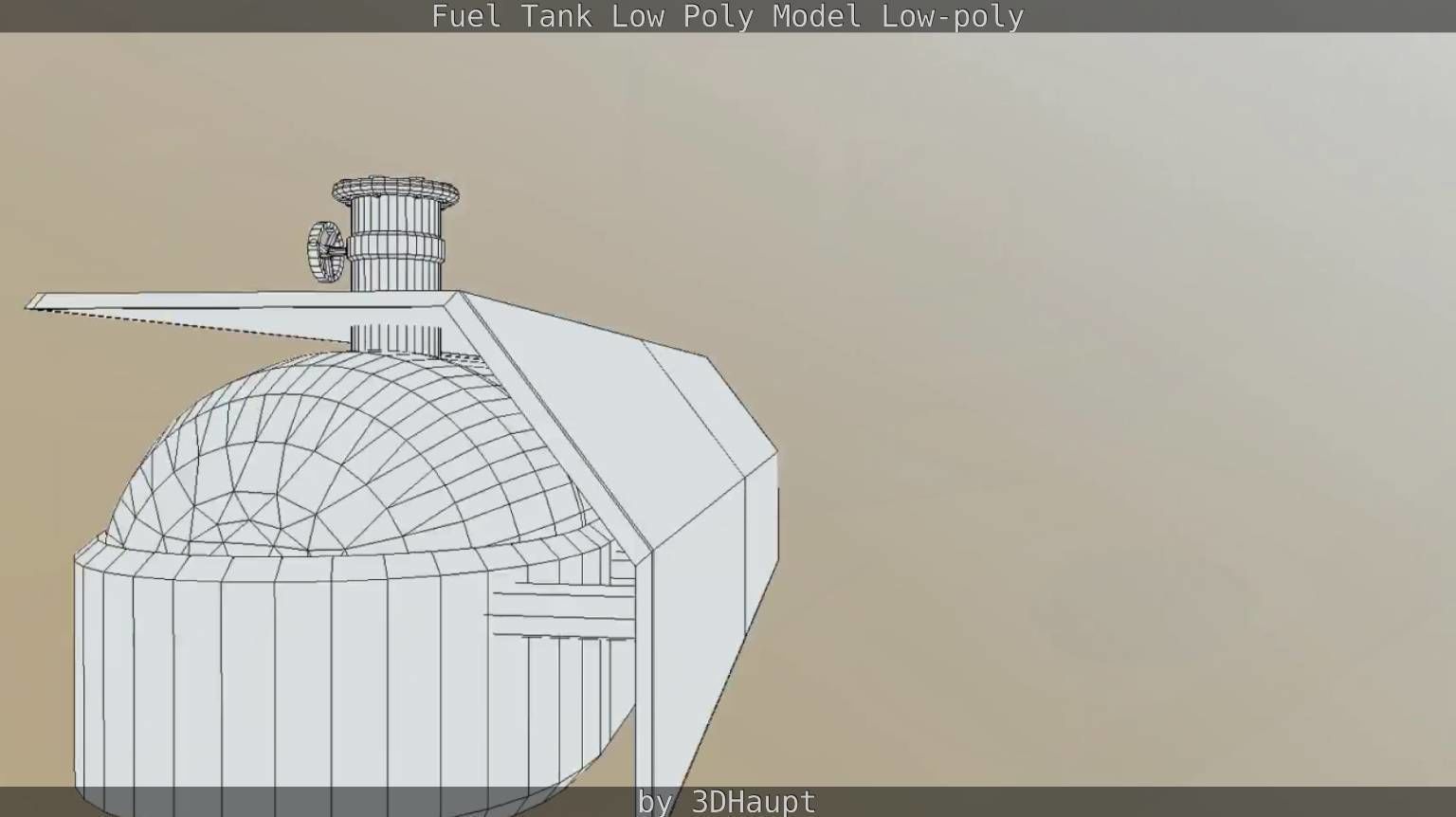 Fuel Tank Low Poly Model Low-poly 3D model_22