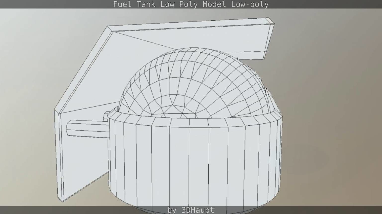 Fuel Tank Low Poly Model Low-poly 3D model_12