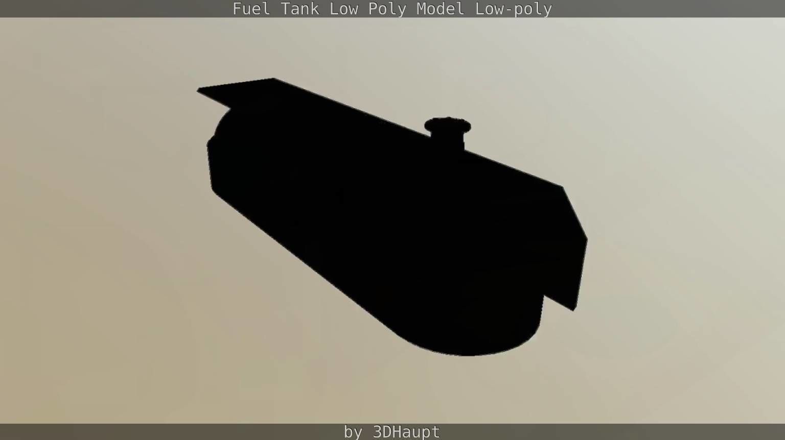 Fuel Tank Low Poly Model Low-poly 3D model_64