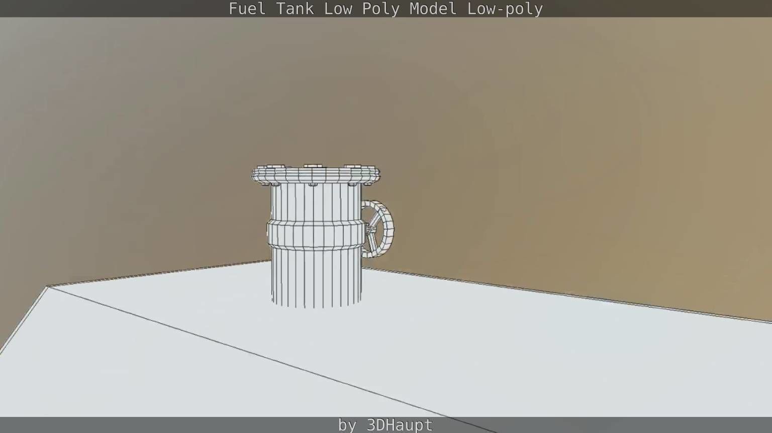 Fuel Tank Low Poly Model Low-poly 3D model_43