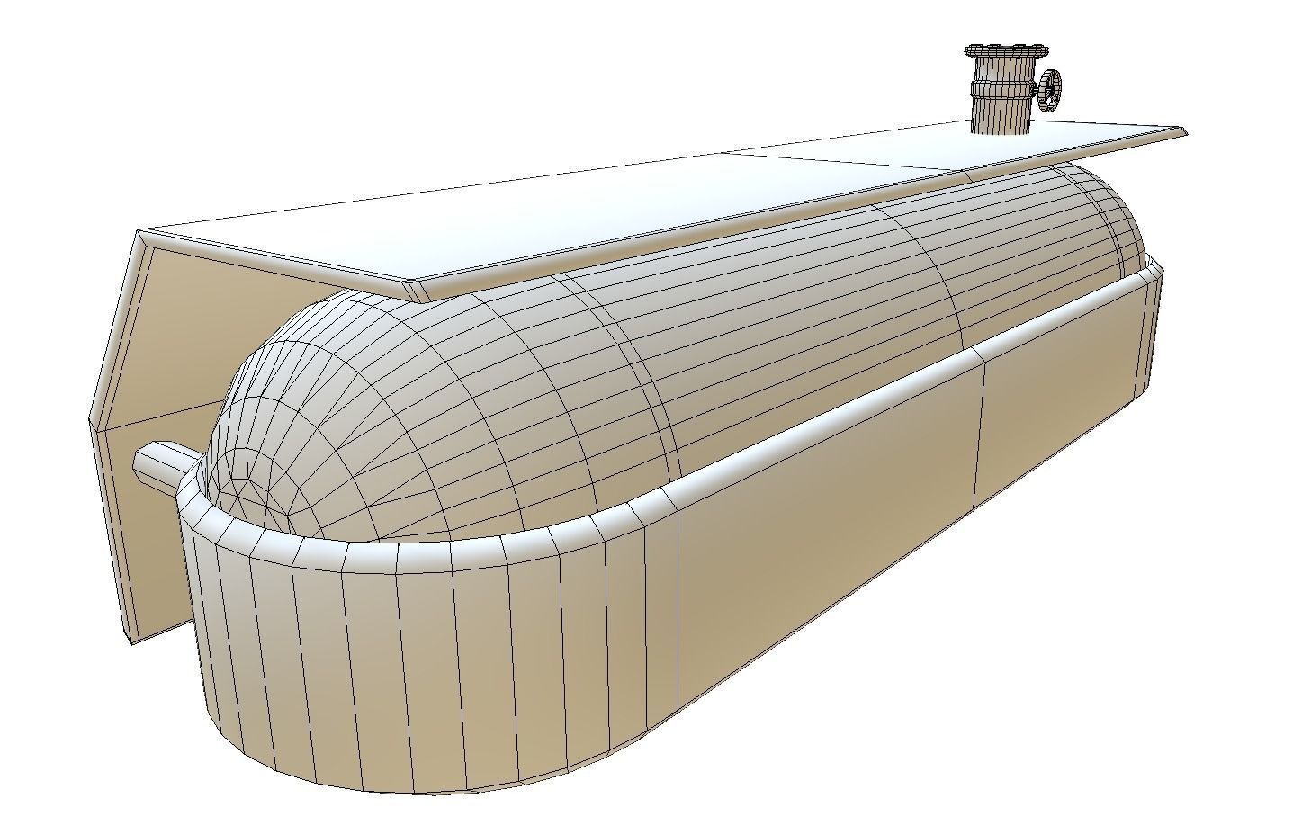 Fuel Tank Low Poly Model Low-poly 3D model_6