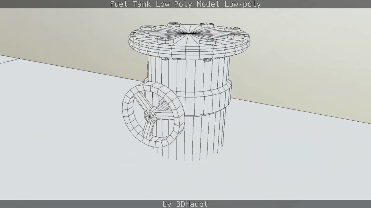 Fuel Tank Low Poly Model Low-poly 3D model_32