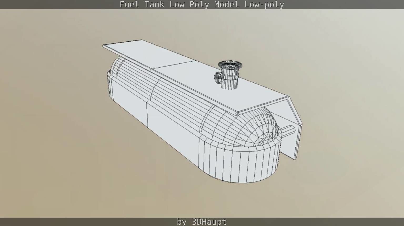 Fuel Tank Low Poly Model Low-poly 3D model_61
