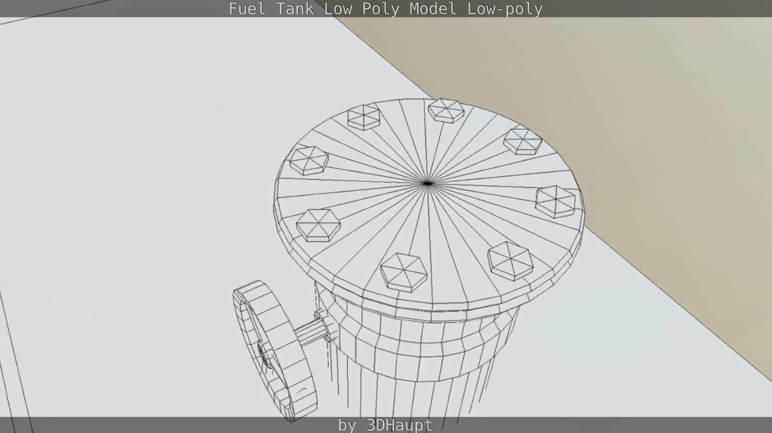 Fuel Tank Low Poly Model Low-poly 3D model_37