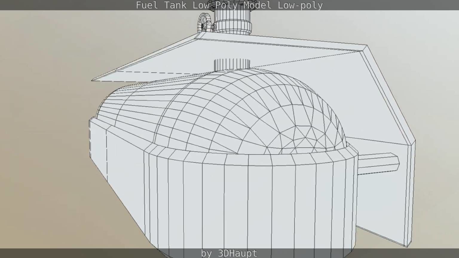 Fuel Tank Low Poly Model Low-poly 3D model_49