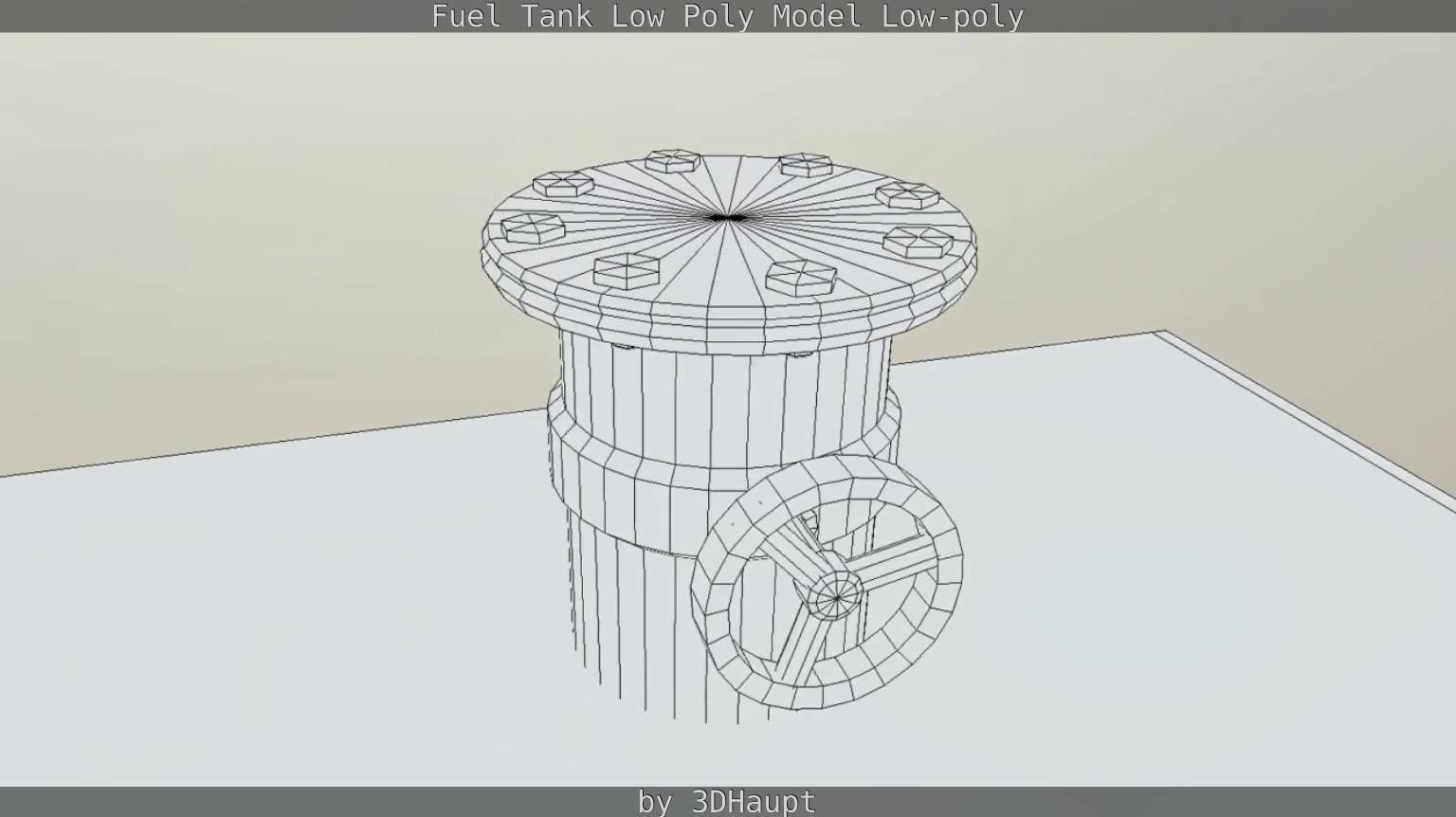 Fuel Tank Low Poly Model Low-poly 3D model_34