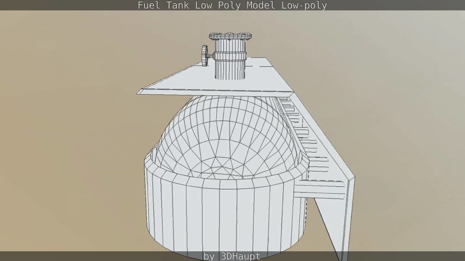 Fuel Tank Low Poly Model Low-poly 3D model_25