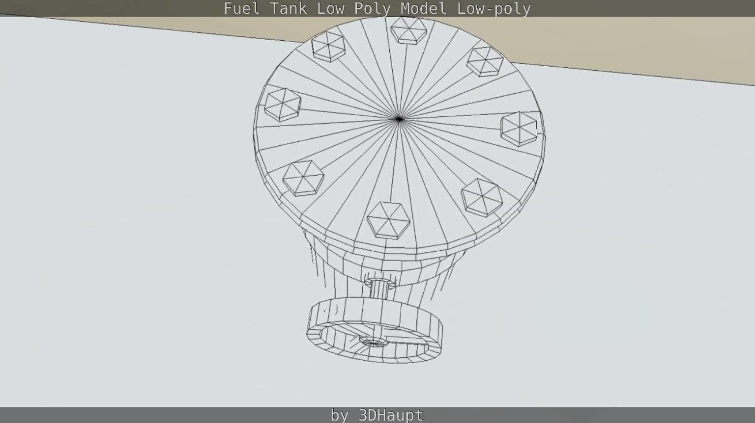 Fuel Tank Low Poly Model Low-poly 3D model_36