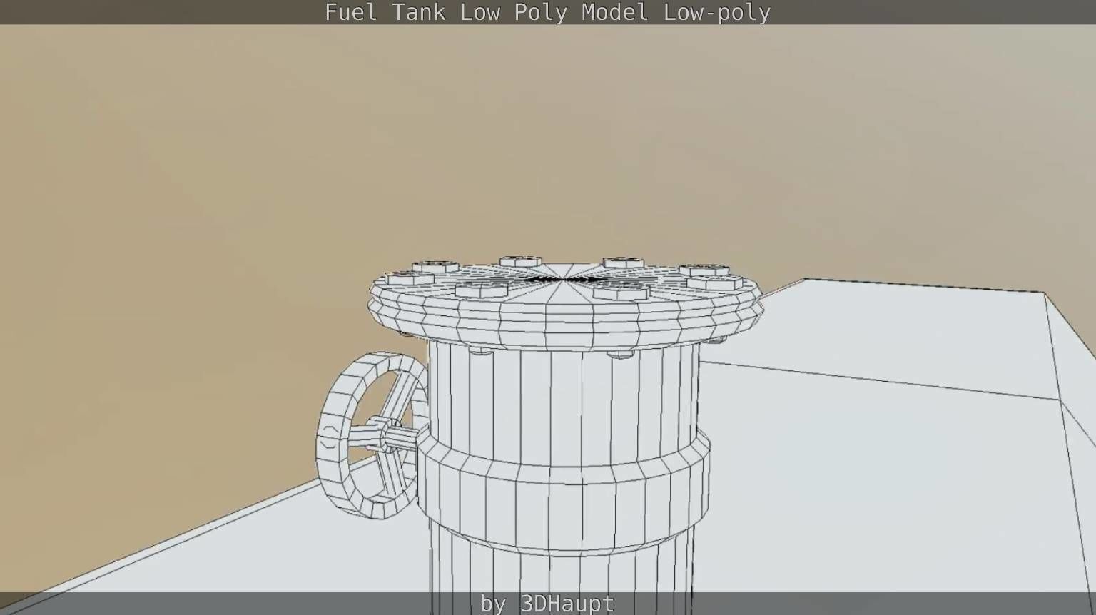 Fuel Tank Low Poly Model Low-poly 3D model_39