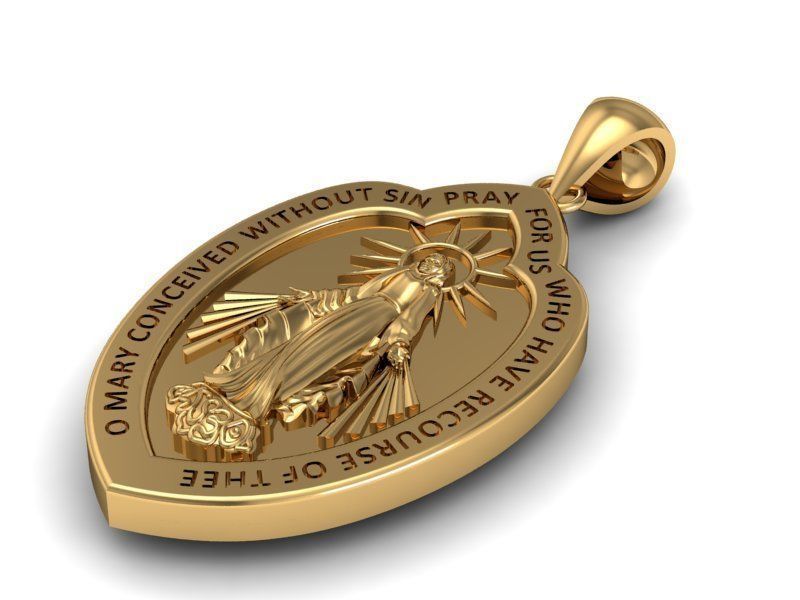 pendants mother maria 3D print model_2