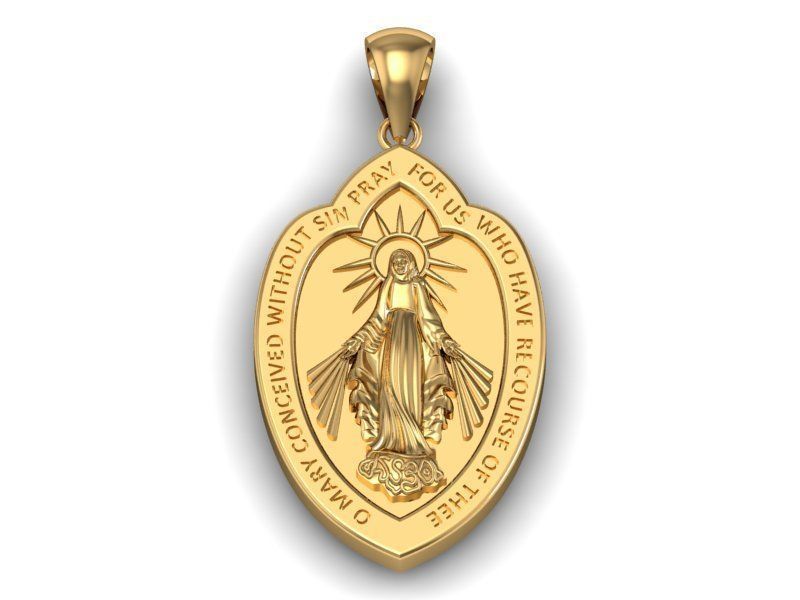 pendants mother maria 3D print model_1