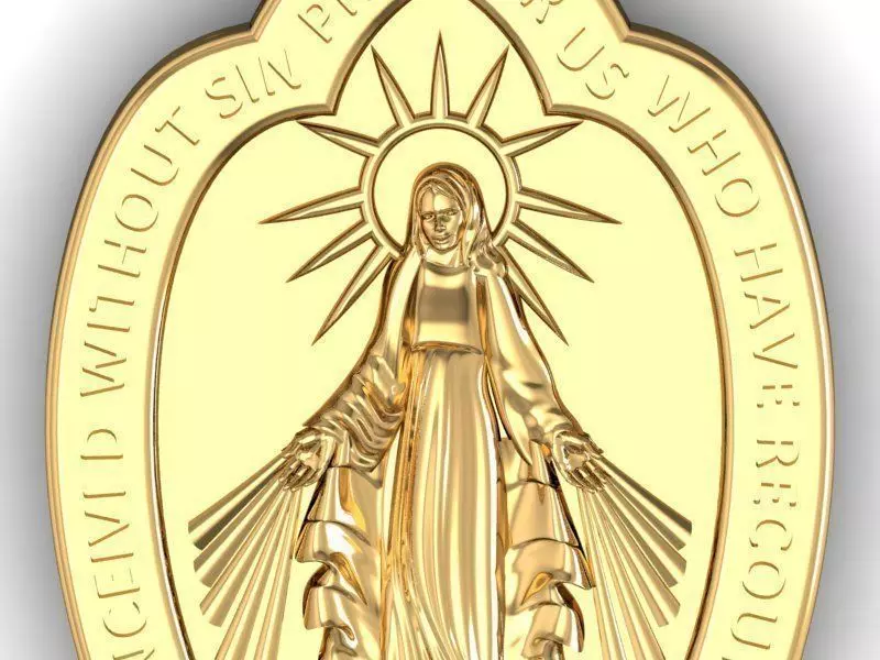 pendants mother maria 3D print model_0