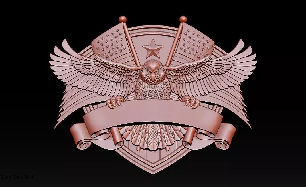 3D STL MODEL FOR CNC COAT OF ARMS 3D print model