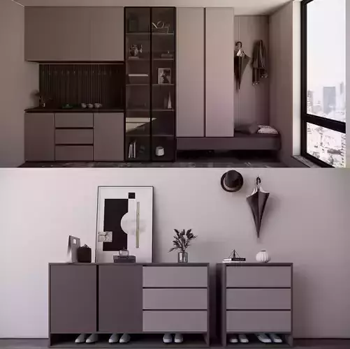 Hallway Furniture -B4 3D model