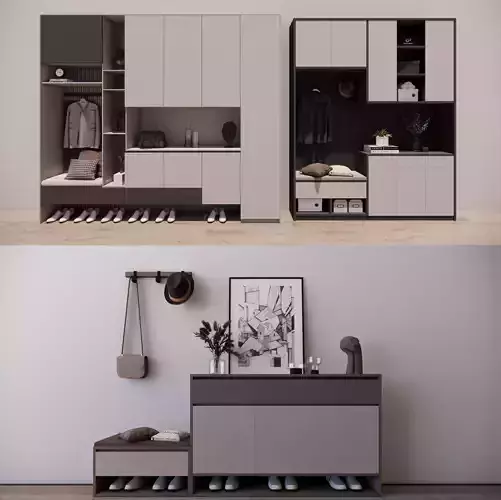 Hallway Furniture -B3 3D model