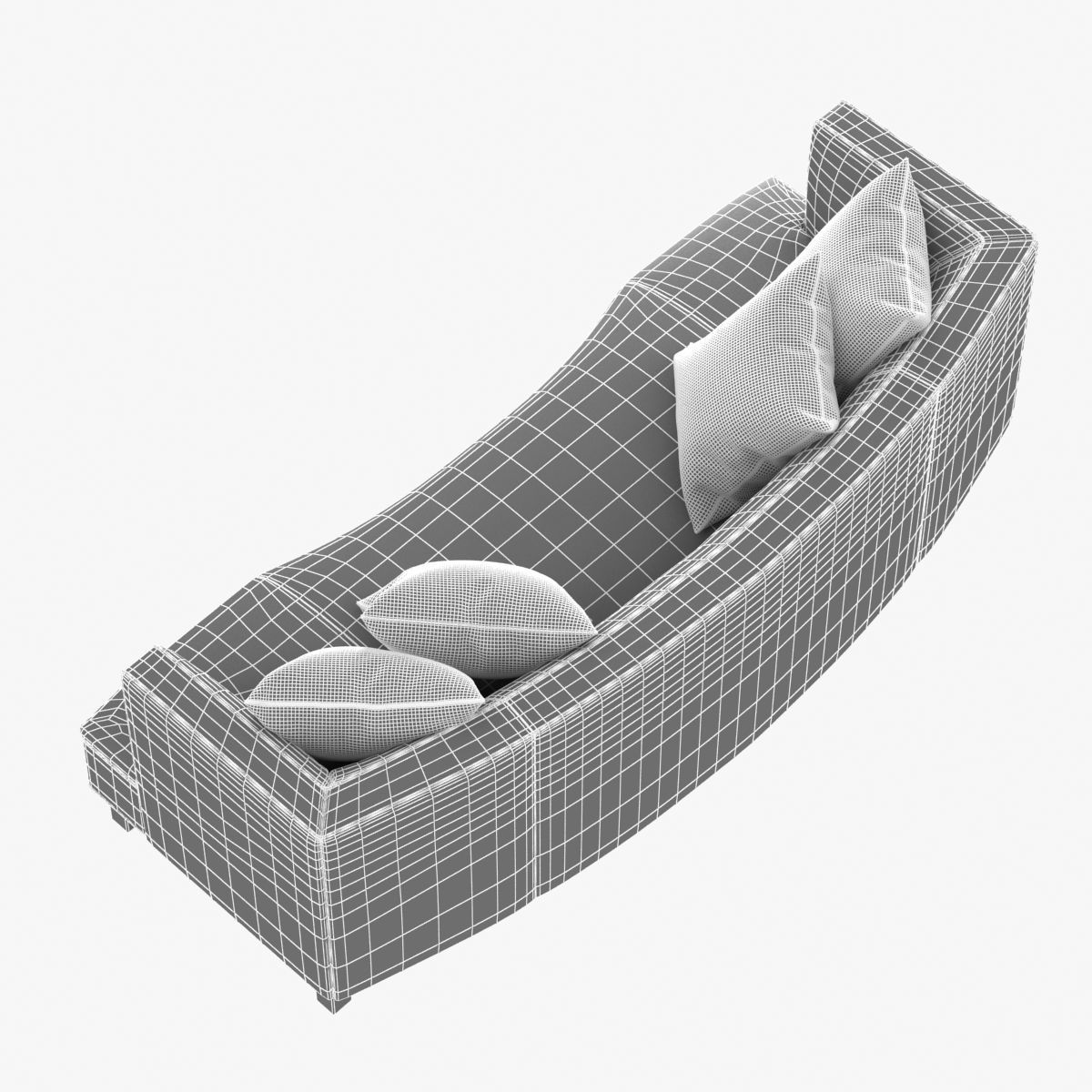 Mitchell Gold Bob Williams DUMONT SOFA WITH BUTTONS 3D model_5