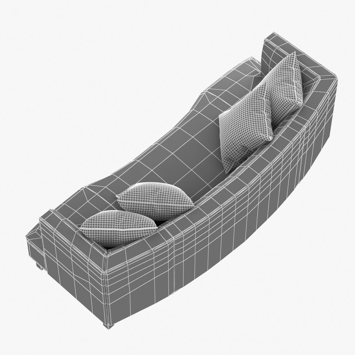 Mitchell Gold Bob Williams DUMONT SOFA WITH BUTTONS 3D model_1