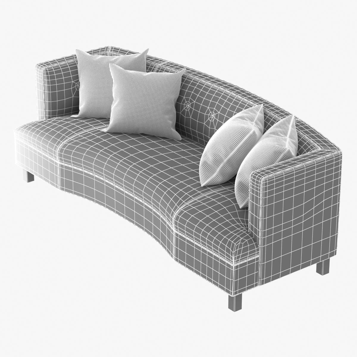 Mitchell Gold Bob Williams DUMONT SOFA WITH BUTTONS 3D model_8