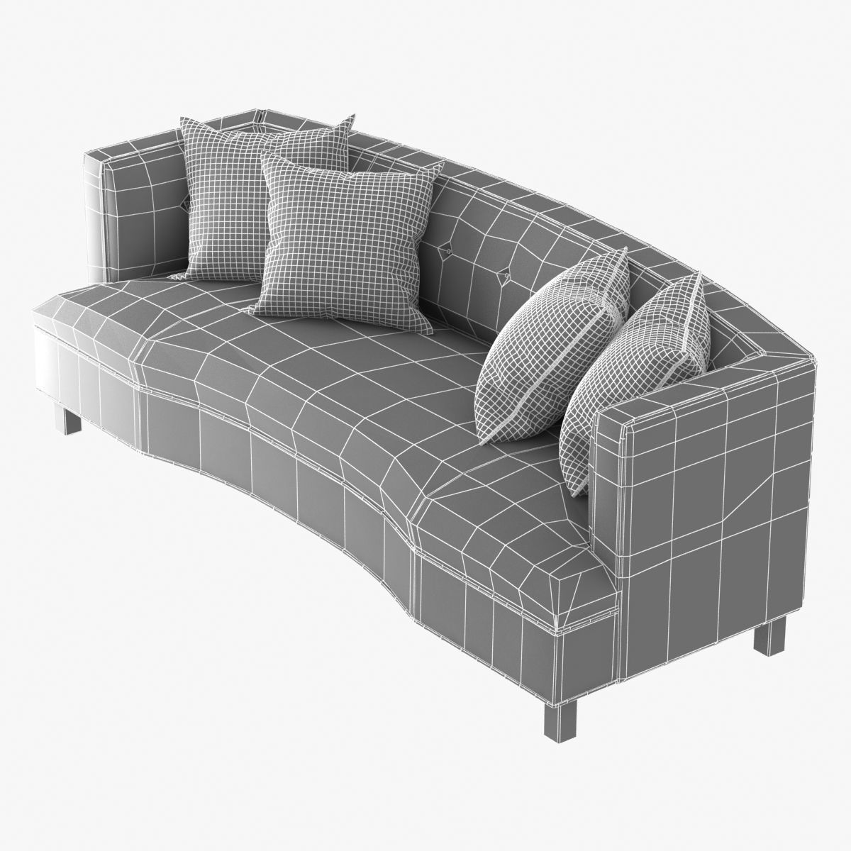 Mitchell Gold Bob Williams DUMONT SOFA WITH BUTTONS 3D model_7