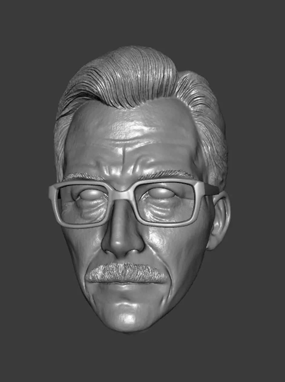 DC COMICS BATMAN BEGINS COMMISSIONER GORDON HEADSCULPT 3D print model