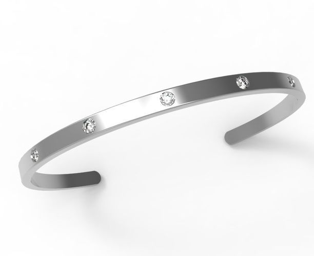 0537 Cuff Bracelet  3D print model