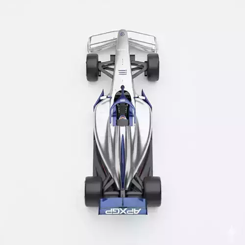 APXGP Concept Formula Racing Car Low-poly 3D model 5