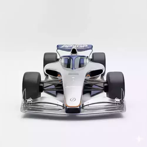 APXGP Concept Formula Racing Car Low-poly 3D model 4