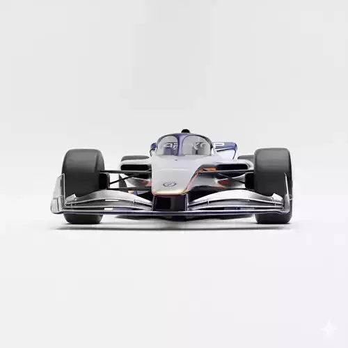 APXGP Concept Formula Racing Car Low-poly 3D model 6
