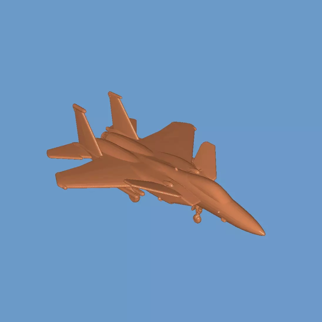 F-15s or F-15 ACTIVE SINGLE SEAT VERSION 1 To 350 SCALE 3D print model