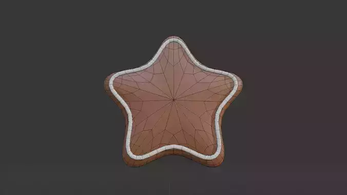 christmas cookie 3D model 6