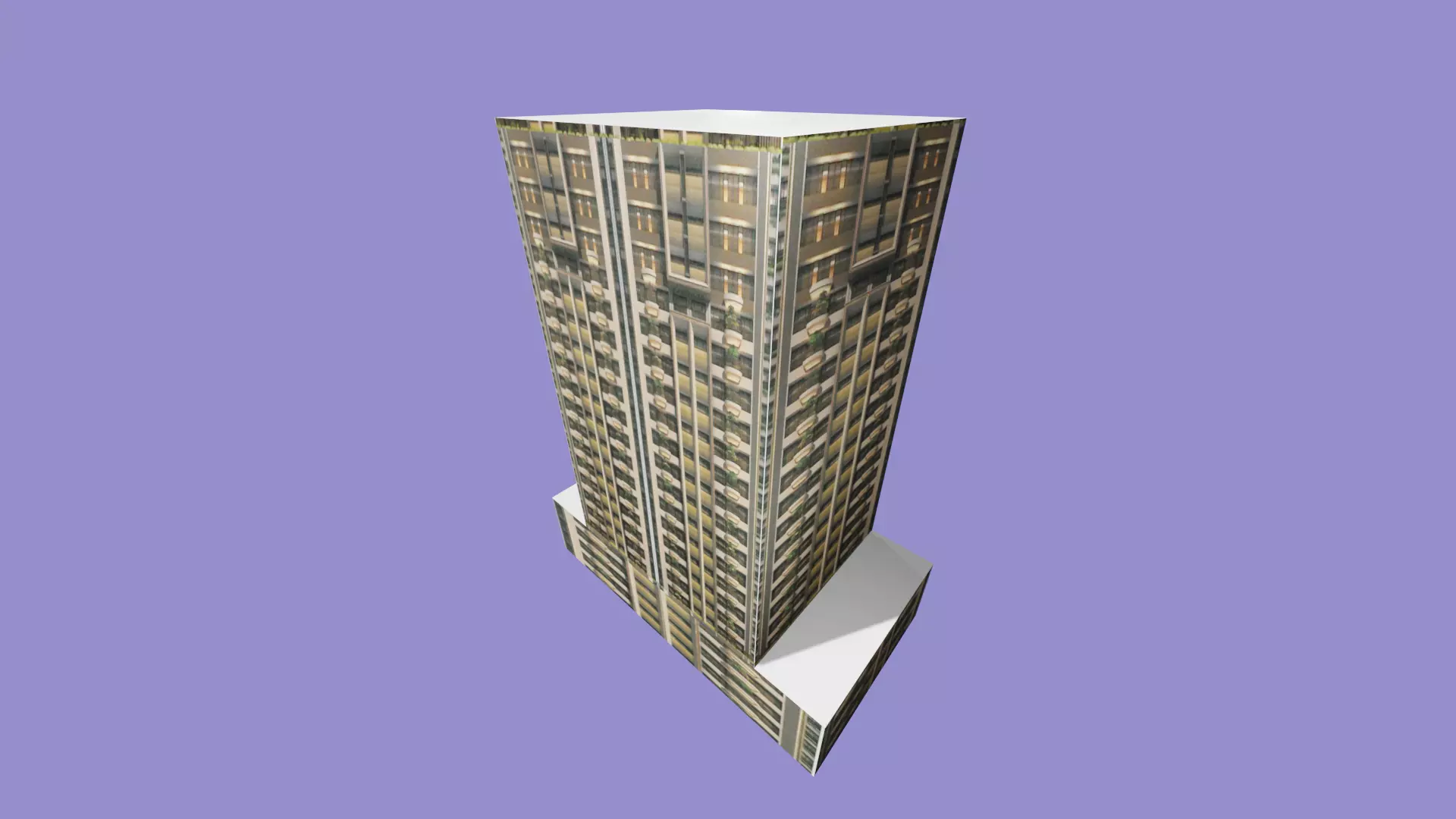 high rise condominium 3D model