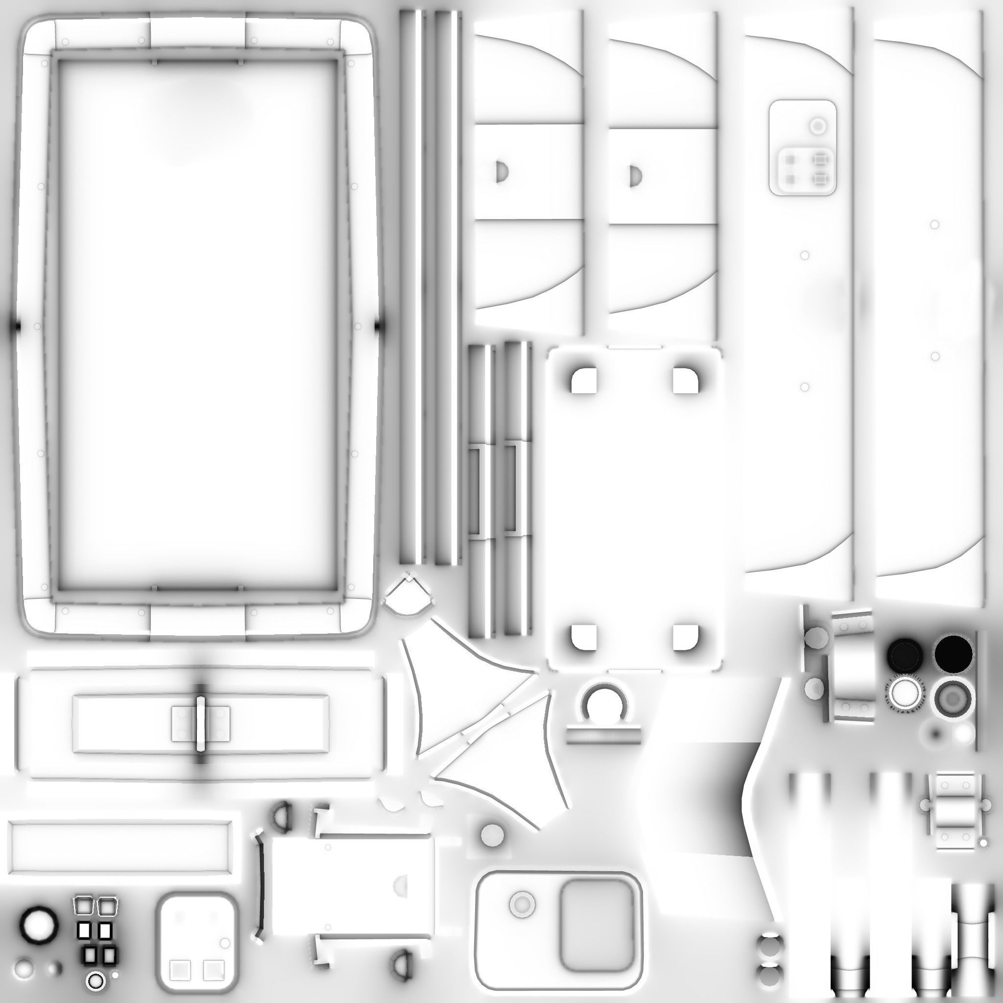 Air Hockey Table Low-poly 3D model_2