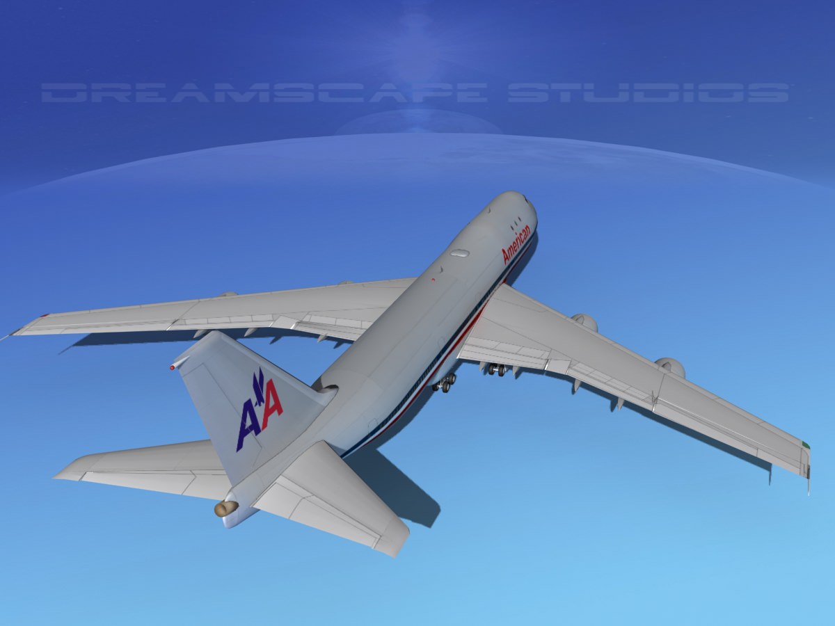 Boeing 747-100 American Airlines 3D model_7