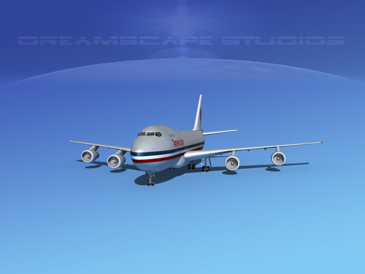Boeing 747-100 American Airlines 3D model_1