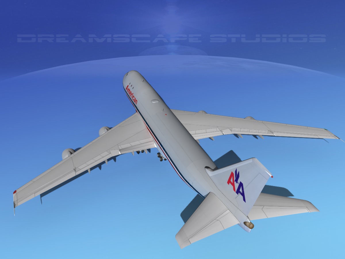 Boeing 747-100 American Airlines 3D model_6