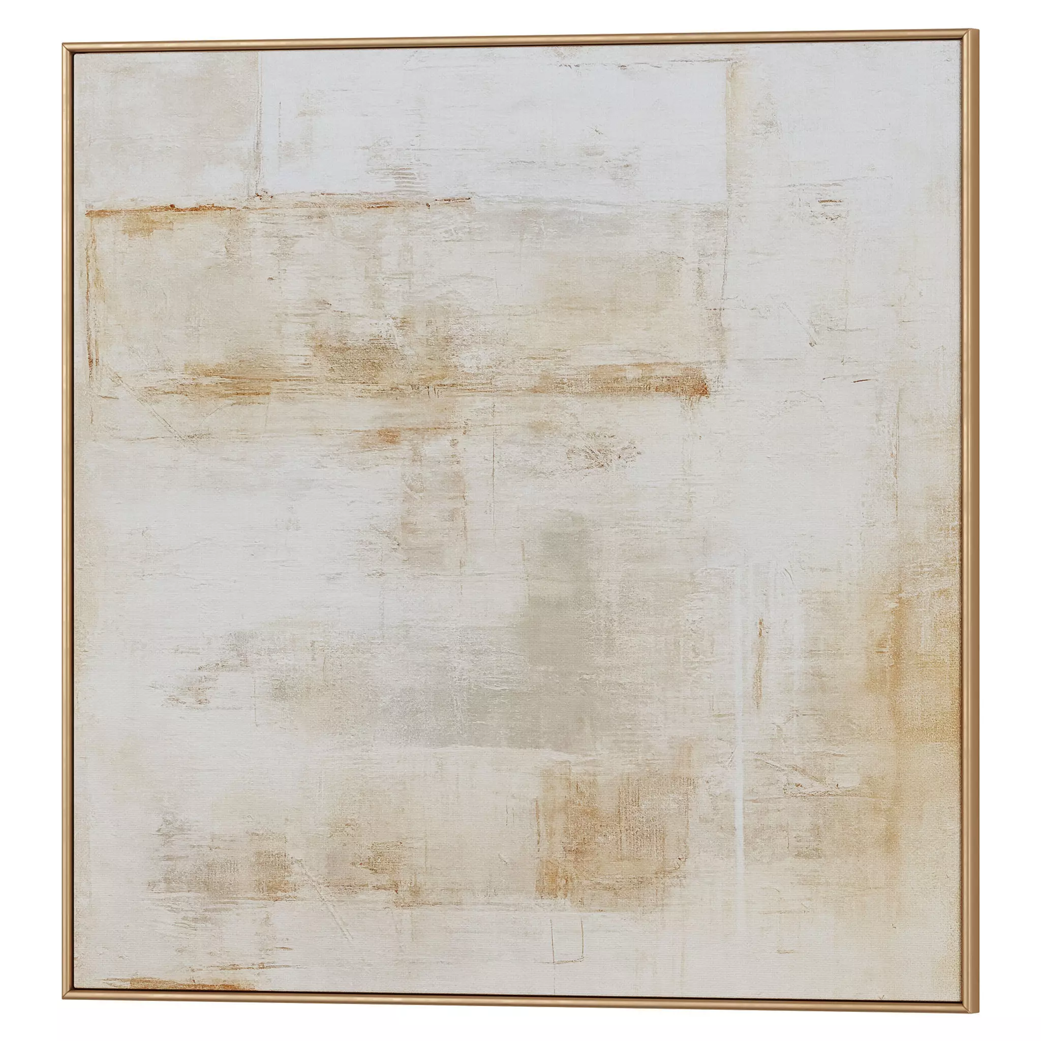 Set of 3 Abstract Paintings in Frames 3D model